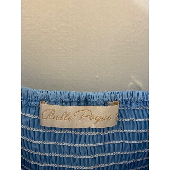 Belle Pogue Women's Blue Rockabilly Retro Fit And Flare Dress - XL - Picture 3 of 15